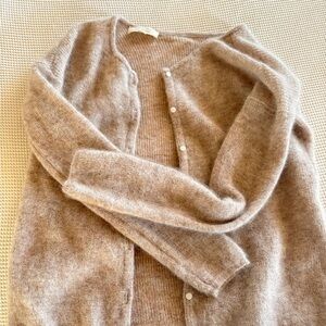 Sézane Light Beige Gaspard Cardigan